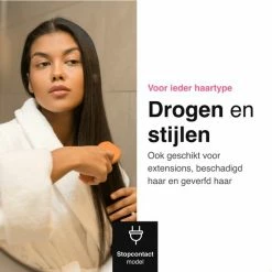 Vivid Green Ionische Föhn Met Diffuser - Haarfohn - Haardroger - 3 Standen - Zwart -Babyliss Shop 550x550 147