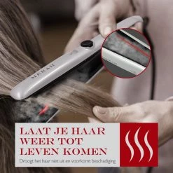 Merah Stijltang Op Basis Van Stoom - Steampod - Infrarood Technologie Stoomstijltang - Wit/goud -Babyliss Shop 550x550 1517