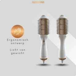 AGERMANN 4-in-1 Föhnborstel - Keramische Magic Brush - Lang/Kort/Stijl/Krullen - 1200W - Wit -Babyliss Shop 550x550 176