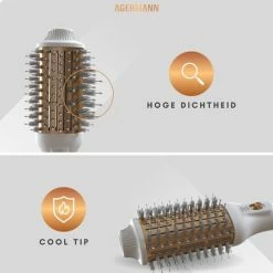 AGERMANN 4-in-1 Föhnborstel - Keramische Magic Brush - Lang/Kort/Stijl/Krullen - 1200W - Wit -Babyliss Shop 550x550 179