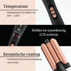 Mellian Krultang- 3-delige Wafeltang - Inclusief 2 Extra Opzetstukken -Babyliss Shop 550x550 19
