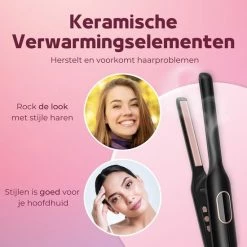 Rebela | Stijltang | Krultang | Fast-Heat | LCD-Scherm | Zwart -Babyliss Shop 550x550 25