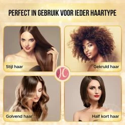 JC 3-in-1 F?hnborstel Met Opbergetui - Krulborstel - Haarstyler - Geschikt Voor Lang/Stijl/Krullen - Mat Zwart / Goud -Babyliss Shop 550x550 251