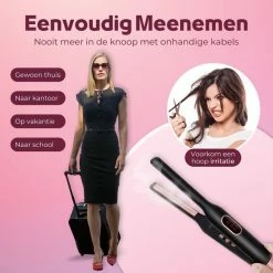 Rebela | Stijltang | Krultang | Fast-Heat | LCD-Scherm | Zwart -Babyliss Shop 550x550 27