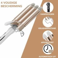 Achat? Wafeltang - Golvenkrultang - Keramische Krultang - 3 Temperatuurstanden - Inclusief Handschoen -Babyliss Shop 550x550 307