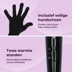 Jocam? 5-in-1 Keramische Krultang Met Opzetstukken ? Golvenkrultang ? Curling Wand Krultang Zonder Klem ? Hair Curler - Zwart -Babyliss Shop 550x550 369