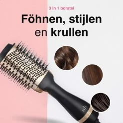 Vivid Green 3-in-1 Ionische Fohnborstel Met Keramische Coating - Lang/kort/Stijl/Krullen - 1000W - Zwart/Goud -Babyliss Shop 550x550 374