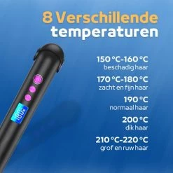 Woodoro Draadloze 2-in-1 Stijltang En Krultang ? Wave & Golvenkrultang ? Keramische Platen - Fer ? Lisser - Zwart -Babyliss Shop 550x550 385