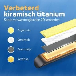 Woodoro Draadloze 2-in-1 Stijltang En Krultang ? Wave & Golvenkrultang ? Keramische Platen - Fer ? Lisser - Zwart -Babyliss Shop 550x550 387