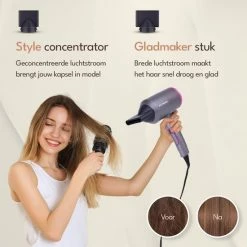 Purelab F?hn Met Diffuser - Ionische Haardroger - 3 Standen - Zwart -Babyliss Shop 550x550 4