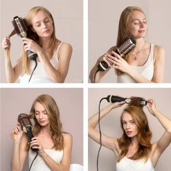 Auronic 3-in-1 F?hnborstel Rond - Keramische Magic Brush - Lang/Kort/Stijl/Krullen - 1000W - Zwart/Goud -Babyliss Shop 550x550 41