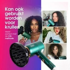F?hn Met Diffuser Krullen Ionische Haardroger Haarf?hn Krullen - Meerdere Kleuren - RAVEG -Babyliss Shop 550x550 424