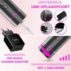 MoreWomen? Automatische Krultang - Draadloze Krultang - 150?C-200?C - Oplaadbaar & Met Opzetstukken 14 MoreWomen? Automatische Krultang - Draadloze Krultang - 150?C-200?C - Oplaadbaar & Met Opzetstukken -Babyliss Shop 550x550 429