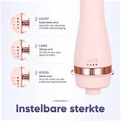 Vanilon 5-in-1 Föhnborstel - Ionische Multistyler - 1.000W - Black Friday 2022 - Krulborstel/Fohnborstel - Large - Roze -Babyliss Shop 550x550 441