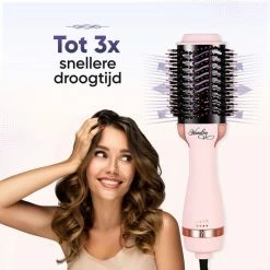 Vanilon 5-in-1 Föhnborstel - Ionische Multistyler - 1.000W - Black Friday 2022 - Krulborstel/Fohnborstel - Large - Roze -Babyliss Shop 550x550 442
