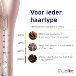 Qualiz Automatische Krultang ? Keramische Haarkruller Incl. Accessoires ? Hair Curler ? 160-220?C -Babyliss Shop 550x550 445