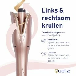 Qualiz Automatische Krultang ? Keramische Haarkruller Incl. Accessoires ? Hair Curler ? 160-220?C -Babyliss Shop 550x550 446