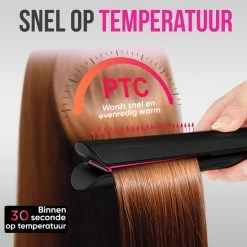 Strex Stijltang - 2 In 1 - Stijlen En Krullen - Keramisch - 120℃/230℃ - Krultang -Babyliss Shop 550x550 480