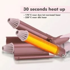 Ofille Golvenkrultang - Wafeltang - Wave Krultang - 25mm Roze -Babyliss Shop 550x550 502