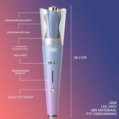 Automatische Krultang Keramische Haarkruller Hair Curler ? Meerdere Kleuren ? Blauw/Roze - RAVEG 25 Automatische Krultang Keramische Haarkruller Hair Curler ? Meerdere Kleuren ? Blauw/Roze - RAVEG -Babyliss Shop 550x550 511