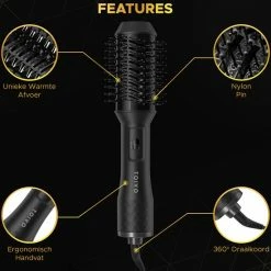 Toivo 3 In 1 F?hnborstel - Extra Lange Snoer 2 Meter - Stijlborstel - Krulborstel - Magic Brush - Ronde Haar Borstel - Multistylers -Babyliss Shop 550x550 546