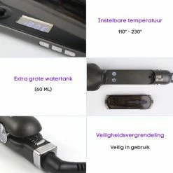Confidance - Steampod ? Steampod 3.0 - Stoomstijltang - Stijltang - Zwart -Babyliss Shop 550x550 627