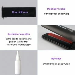 Confidance - Steampod ? Steampod 3.0 - Stoomstijltang - Stijltang - Zwart -Babyliss Shop 550x550 628