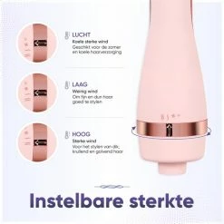 Vanilon 5-in-1 Föhnborstel - Ionische Multistyler - 1.000W - Black Friday 2022 - Krulborstel/Fohnborstel - Medium - Roze -Babyliss Shop 550x550 654