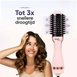 Vanilon 5-in-1 Föhnborstel - Ionische Multistyler - 1.000W - Black Friday 2022 - Krulborstel/Fohnborstel - Medium - Roze -Babyliss Shop 550x550 655
