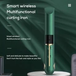 PH Goods® - Draadloze Mini Stijltang - Draadloos - Draagbaar - Oplaadbaar - Inclusief 2600mAh Powerbank Functie - Kleine Haar Stijltang - Hairstyler - Groen -Babyliss Shop 550x550 665