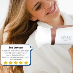 Adler Haardroger - Fohn - Ion Technologie - Fohn Met Diffuser - 2200W – Haarfohn -Babyliss Shop 550x550 702
