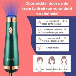 Professionele F?hnborstel Ionische Haardroger Haarf?hn - Groen - 1200W - Lang/Kort/Stijl/Krullen - RAVEG -Babyliss Shop 550x550 709