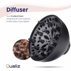 Qualiz Pro F?hn Met Diffuser ? Veilig Voor Je Haar ? Ionische Haardroger ? Haarf?hn ? Hair Dryer -Babyliss Shop 550x550 740