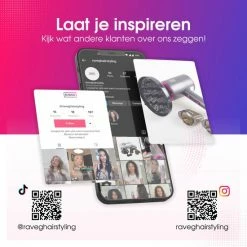 Föhn Met Diffuser Krullen Ionische Haardroger Haarföhn Krullen - Meerdere Kleuren - RAVEG -Babyliss Shop 550x550 89