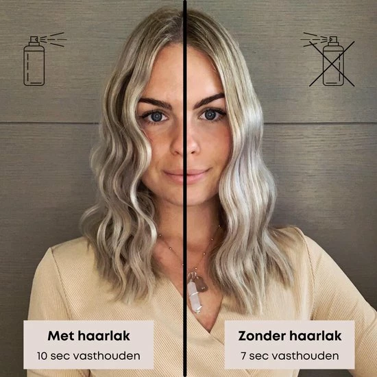 Bombé Waver - Wafeltang - Golvenkrultang - Baby Pink 32mm 6 Bombé Waver - Wafeltang - Golvenkrultang - Baby Pink 32mm - Afbeelding 6