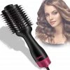 Igoods 3-in-1 F?hnborstel - Keramische Magic Brush - Lang/Kort/Stijl/Krullen - 1000W - Zwart