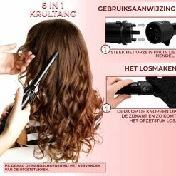 Marilo`s Marilo?s? 6 In 1 Automatische Krultang ? Keramische Coating - Zwart -Babyliss Shop 550x550 942
