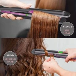 Nisha & Me 2 In 1 Krultang En Stijltang - Automatische Krultang - Stijltang - Keramisch - Voor Alle Haartypes -Babyliss Shop 550x550 976