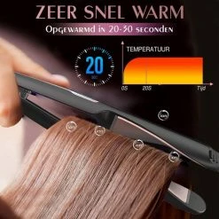 Nisha & Me 2 In 1 Krultang En Stijltang - Automatische Krultang - Stijltang - Keramisch - Voor Alle Haartypes -Babyliss Shop 550x550 977
