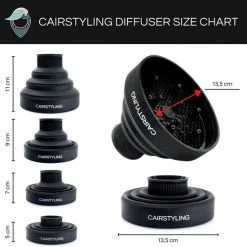 CAIRSTYLING Curl Diffuser - Natuurlijke Krullen - F?hn Opzetstuk - NEW 2022 - Trending Travel Diffuser - Natuurlijke Krullen - Inclusief Velvet Bag -Babyliss Shop 550x550 989