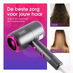 Föhn Met Diffuser Krullen Ionische Haardroger Haarföhn Krullen - Meerdere Kleuren - RAVEG -Babyliss Shop 550x551 1