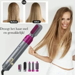 Salon 24 Airwrap | Nieuwe Versie V2 September Editie | Multistyler | 5 IN 1 SET | Hetelucht F?hn | Airstyler | F?hnborstel | Hetelucht Borstel | Krulborstel | Styling | Hairstyler | -Babyliss Shop 550x551 3