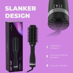 Ace & Taylor KT186 Plus - 3 In 1 Keramische F?hnborstel - Krulborstel - Ronde Borstel -Babyliss Shop 550x553