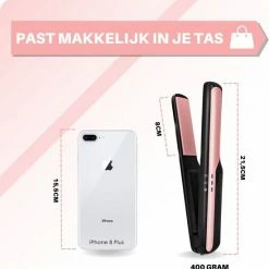 JT Beauty Care Draadloze Stijltang ? 185? - Mini Stijltang ? Voor Touch Up ? Kleine Stijltang - Snoerloze Stijltang ? Oplaadbare Stijltang ? Keramische Stijltang -Babyliss Shop 550x554 4