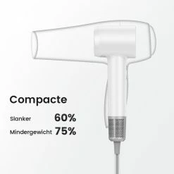 Laifen Swift - Negatieve Ionen Hoge Snelheid Snel Droog Haardroger/Föhn - Zwart/1.8m - 1600W/110.000 RPM - 3 Snelheden Uitermate Stil (59dB) - Wit -Babyliss Shop 550x555 11