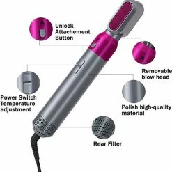 Merkloos Airwrap Krultang - 5 In 1 Multistyler - Trendy Airstyler - Paars -Babyliss Shop 550x558 8