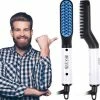 Lestro Baardstijler - Beard Straightener - Stijltang - Baard Borstel - Stijlborstel - Baardkam - Baardstyler - Elektrische Baardstijler - Elektronische Baardkam - Kerstcadeau