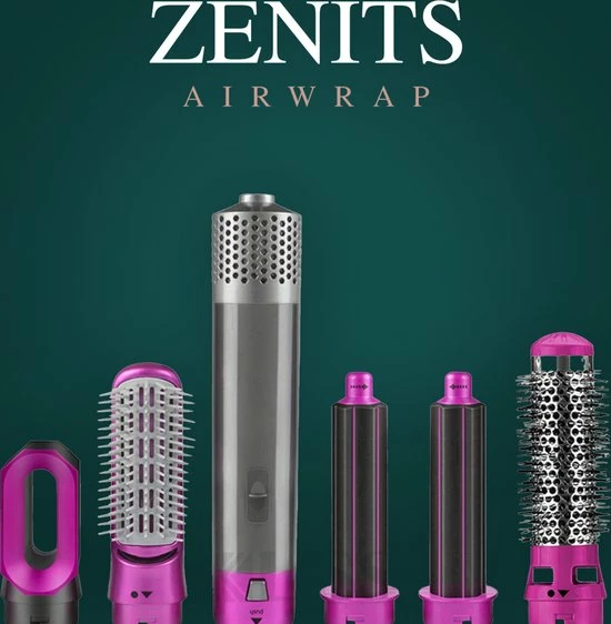 Zenits Airwrap 5 In 1 - Multistyler - Krultang & Stijltang - Fohn Borstel - Haar Wrap - Stijlborstel 1 Zenits Airwrap 5 In 1 - Multistyler - Krultang & Stijltang - Fohn Borstel - Haar Wrap - Stijlborstel