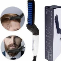 Mm Iz Baard Stijltang - Baard Borstel - Baard Straightener - Baardstyler - Haarverzorging - Voor Dun En Dik Haar - Hot Comb