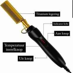 Merkloos 2 In 1 Elektrische Haarkam Deluxe – Stijlborstel – Mannen & Vrouwen – Kam – Stijlkam – Elektrische Kam – Hot Comb – Baardstijler – Baardkam – Elektrische Haarborstel – Magic Brush – Moederdagtip -Babyliss Shop 550x565 3